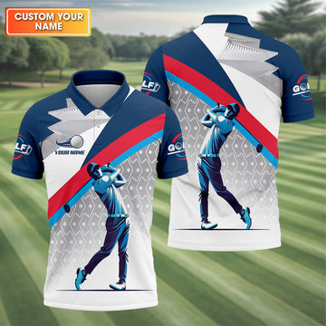 Swing Master Men's Golf Polo Shirt, Golfers Gift, Mens Golf Gift