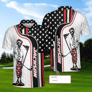 Ghost Golfer Men's Polo Shirt, Golfing Apparel, Mens Golf Gift