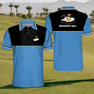 Sunny Side Swing Mens Golf Polo Shirt, Mens Golf Gift, Funny Golf Shirt