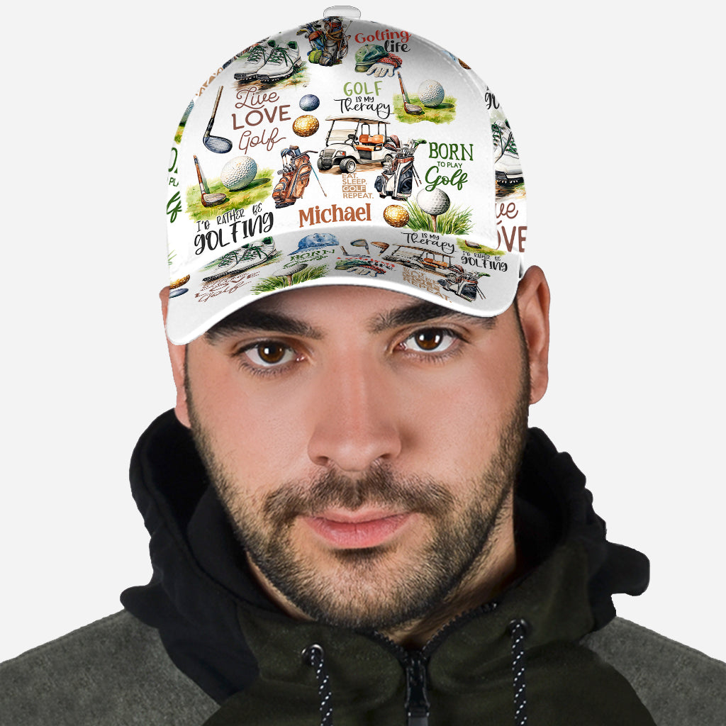Live Love Golf Personalized Golf Cap, Funny Golf Cap, Gift For Dad, Golf Gift For Men
