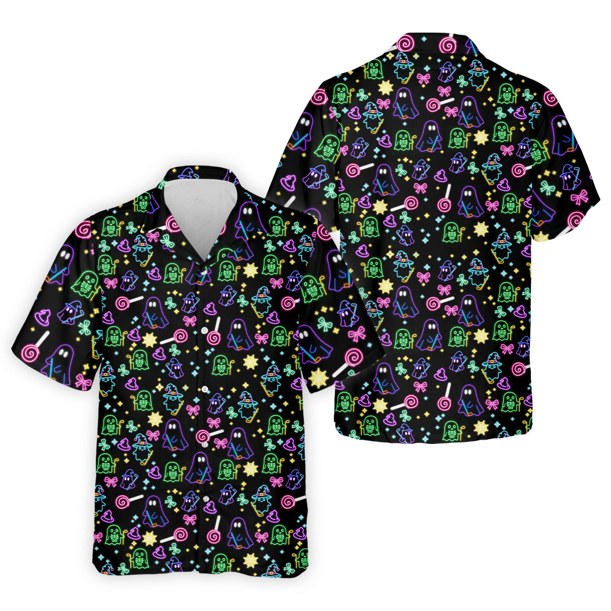 Funny Ghost Golfing Men's Golf Polo Shirt, Funny Halloween Shirt, Fun Golf Polo Shirt, Halloween Gift