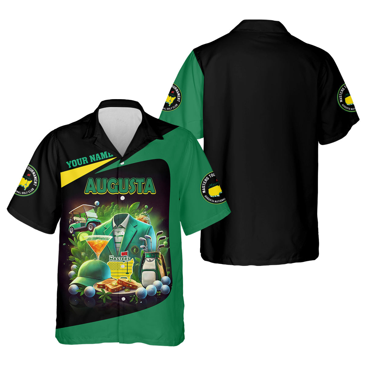 Custom Augusta Golf Master Men's Golf Polo Shirt, Mens Golf Gift, Mens Golf Shirt