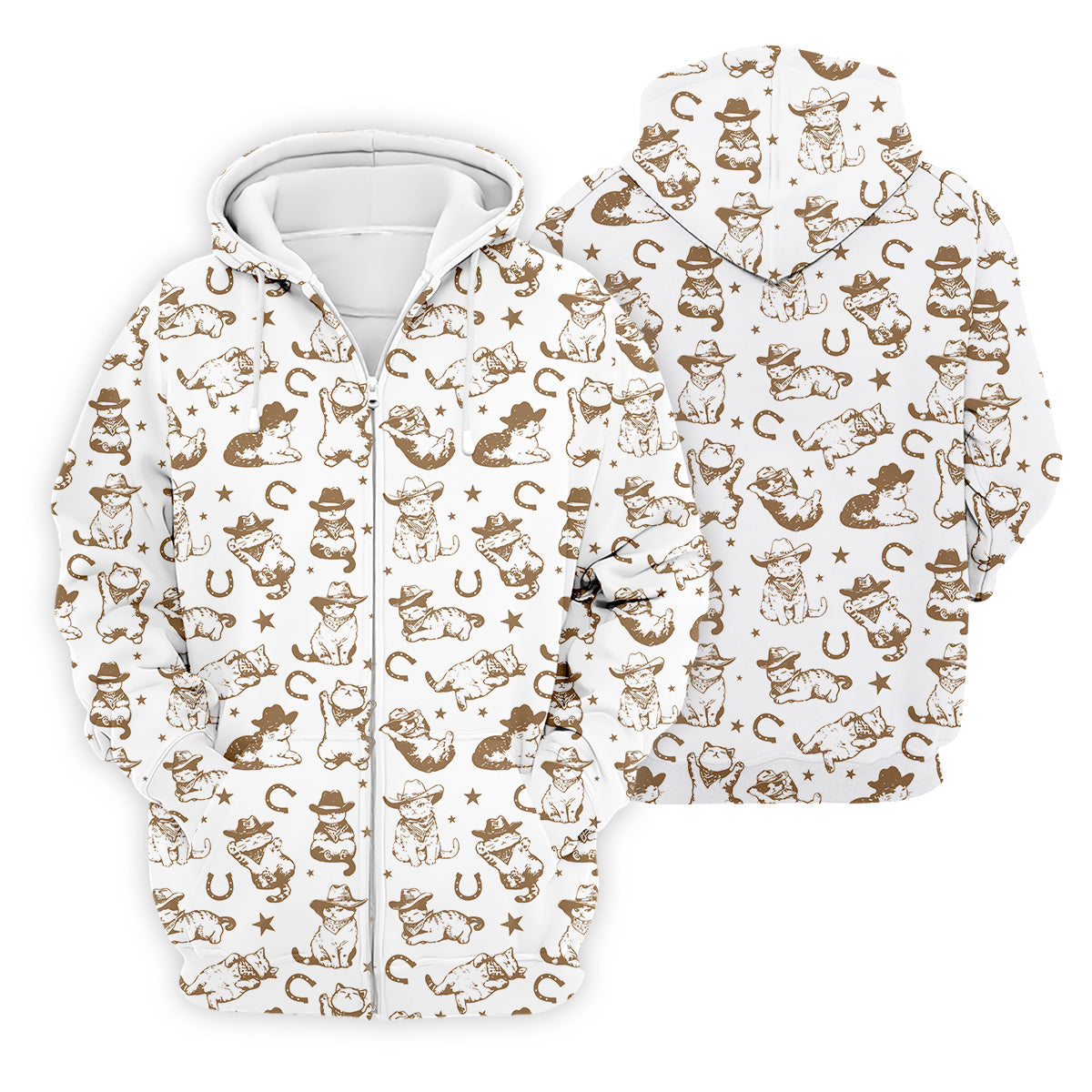 Western Cat Pattern Men Golf Polo, Golf Presents For Him, Men Golf Polo, Matching Golf Shirts For Couples