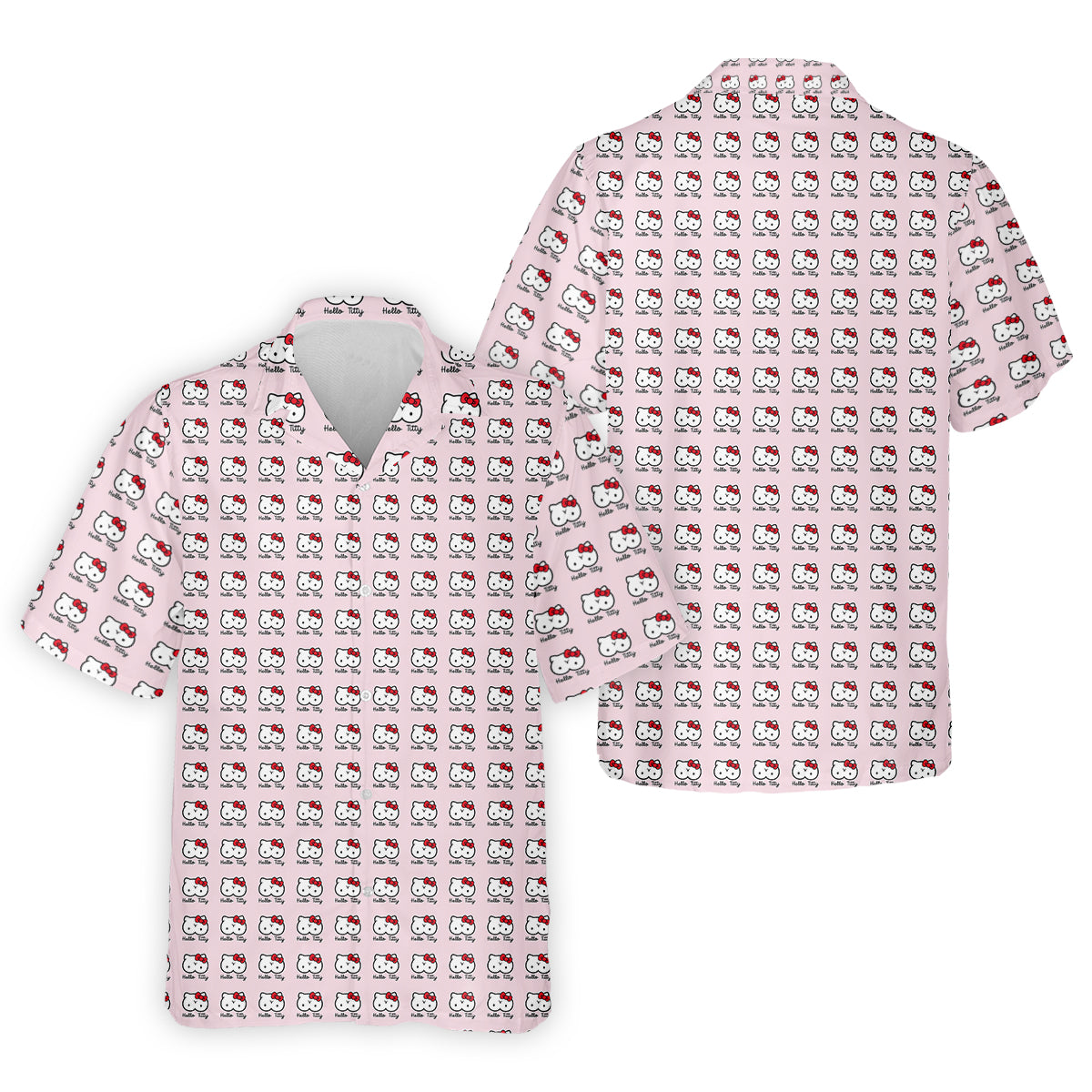 Kity Cat Funny Men's Golf Polo Shirt, Dad Golf Shirt, Christmas Golf Gift