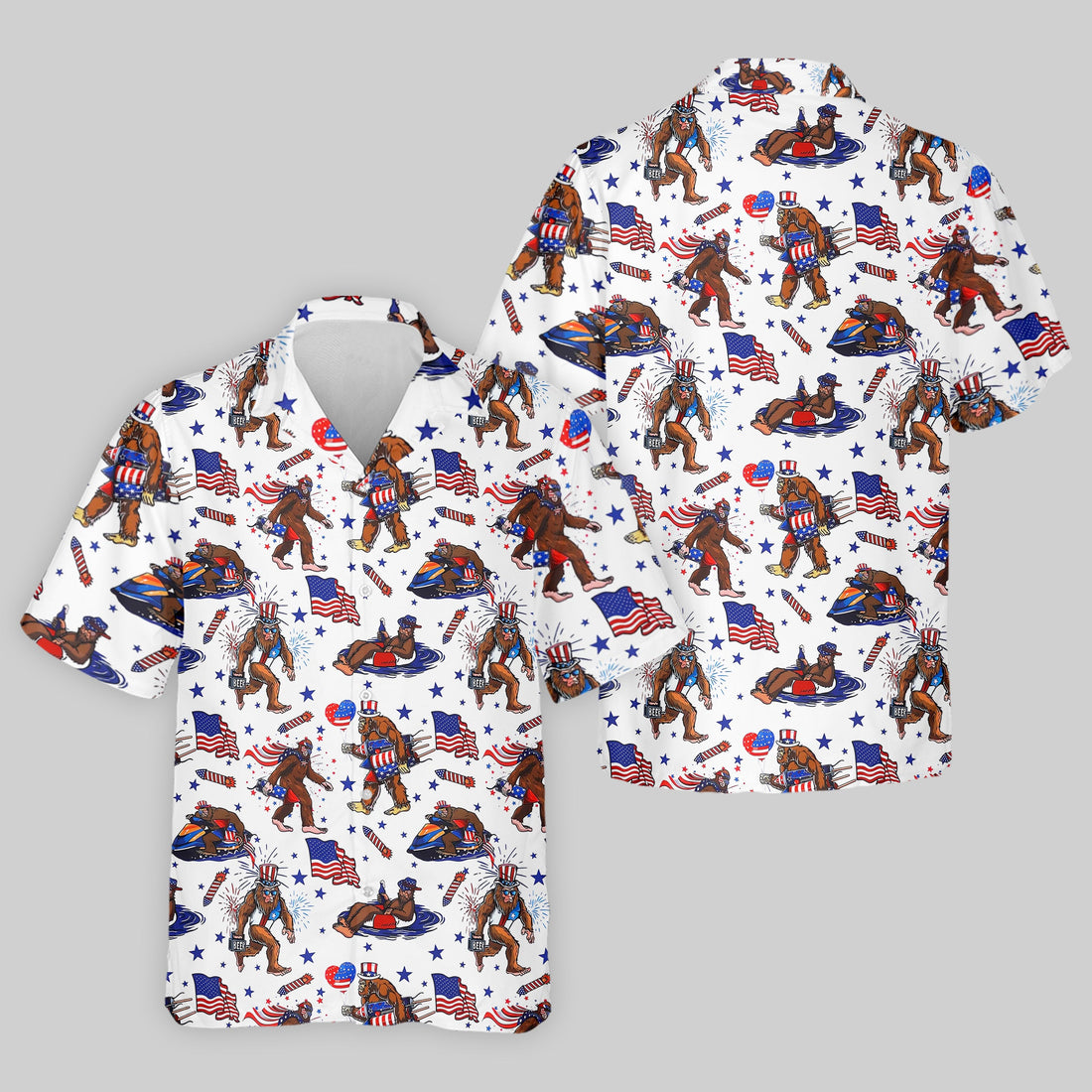 Bigfoot Sasquatch Funny Golf Polo Shirt, Christmas Golf Gift, Dad Golf Gift