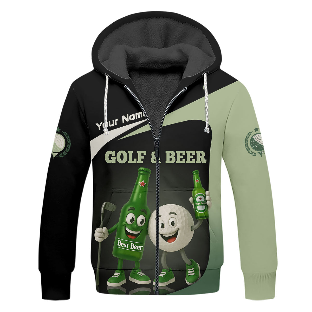 Funny Beer And Golf Custom Golf Polos For Men, Mens Golf Gift, Golfing Apparel, Gift For Golfers