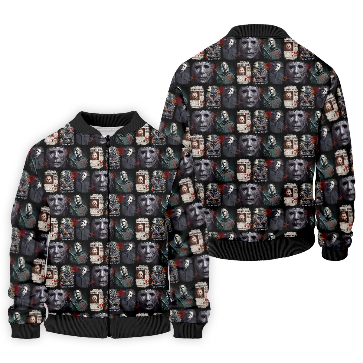 Michael Myers Halloween Fun Men's Golf Polos, Classic Horror Characters Men Polo, Horror Movie Shirt