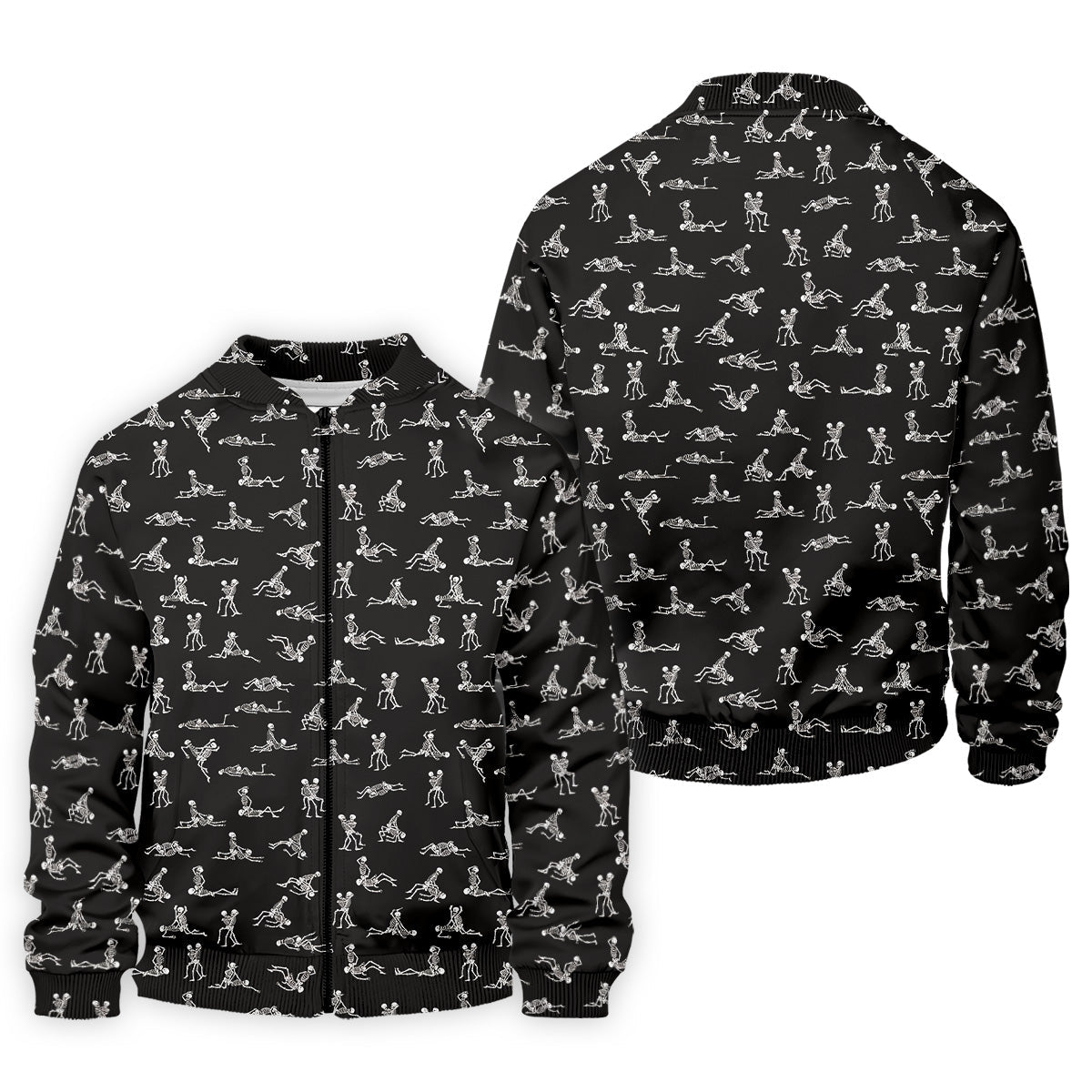 Funny Skeleton Sex Position Golf Shirt, Halloween Gift Idea, Fun Golf Shirts For Men, Unique Gift For Golfer
