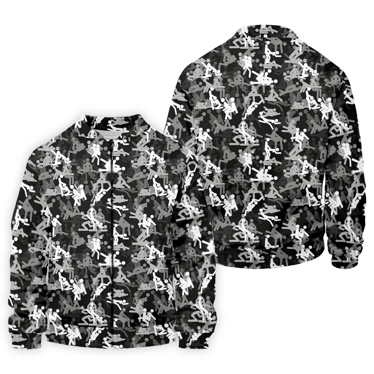 Sex Positions Stick Figure Black And White Mens Golf Polo Shirts, Cool Golf Gift, Golfing Apparel