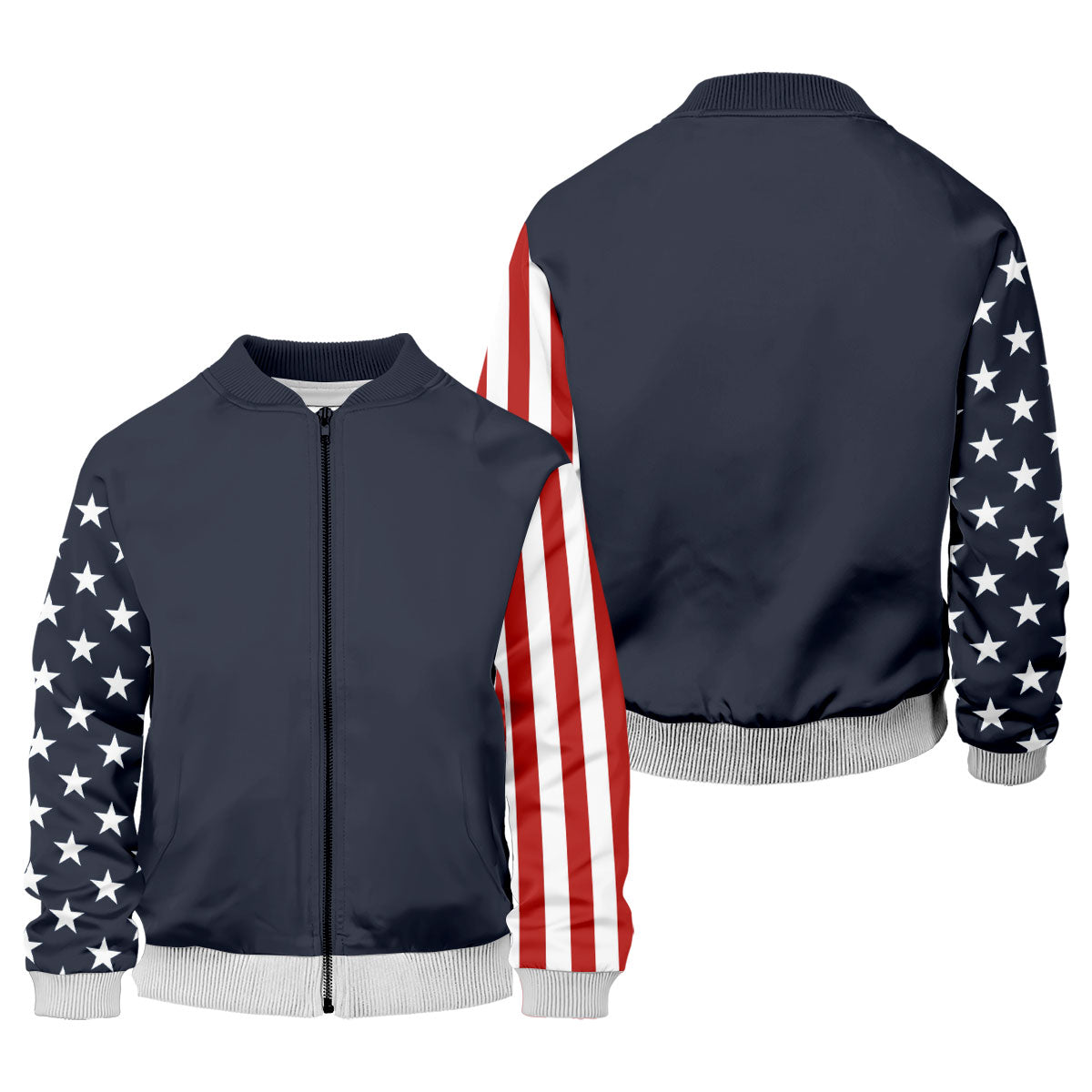 American Flag Golf Polo Shirt, Mens Golf Gift, Patriotic Golf Shirt