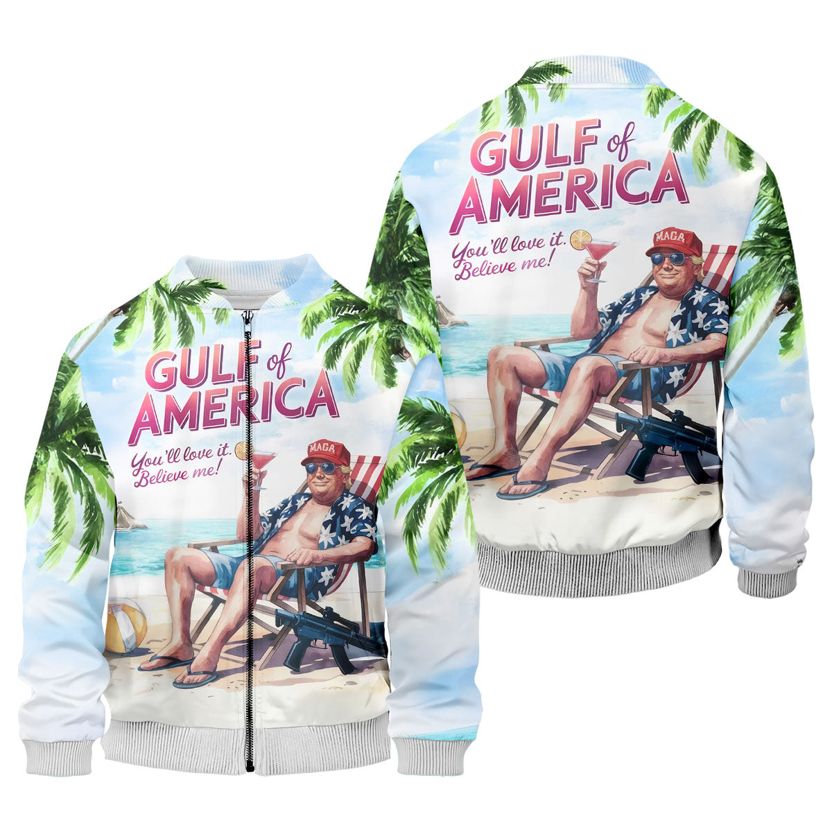 Gulf Of America Shirt, US Patriotic Pride Unisex Tropical Hawaiian Aloha Shirt, Summer Vacation