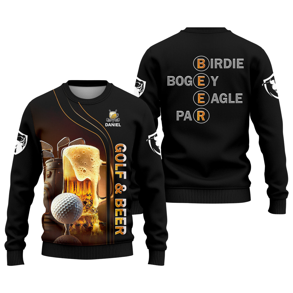 Golf And Beer Custom Golf Bomber Jacket, Funny Golf Shirt, Gift For Golfers