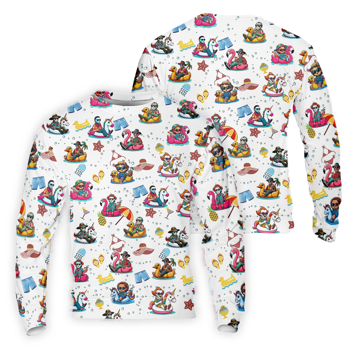 Halloween Summer, Fun Golf Poloss, Long Sleeve Golf Shirts, Men Golf Polo, Michael Myers, Freddy Krueger, Pennywise