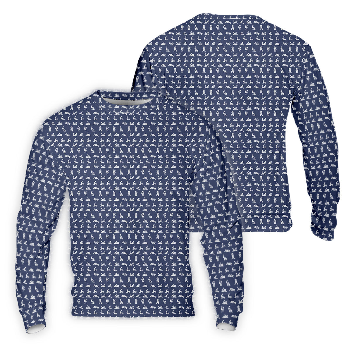 Stick Figure Couple Fun Men's Golf Polos, Fun Golf Shirts For Men, Unique Gift For Golfer, Matching Golf Shirt