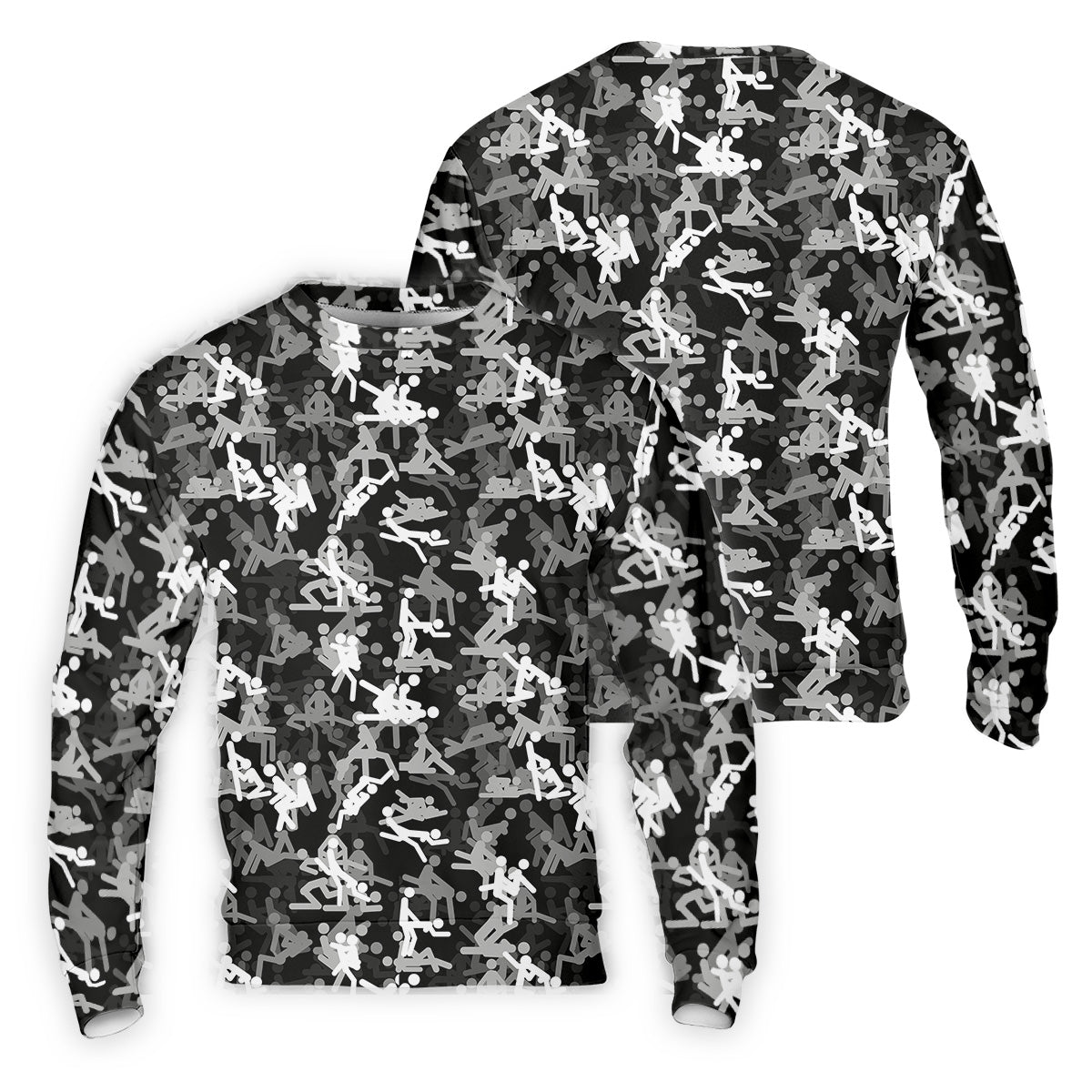 Sex Positions Stick Figure Black And White Mens Golf Polo Shirts, Cool Golf Gift, Golfing Apparel