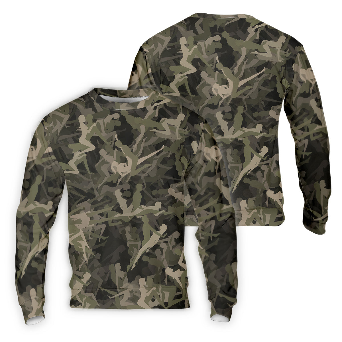 Funny Sex Positions Stick Figure Camo Golf Tops For Men, Unique Gift For Golfer, Men's Golf Polo