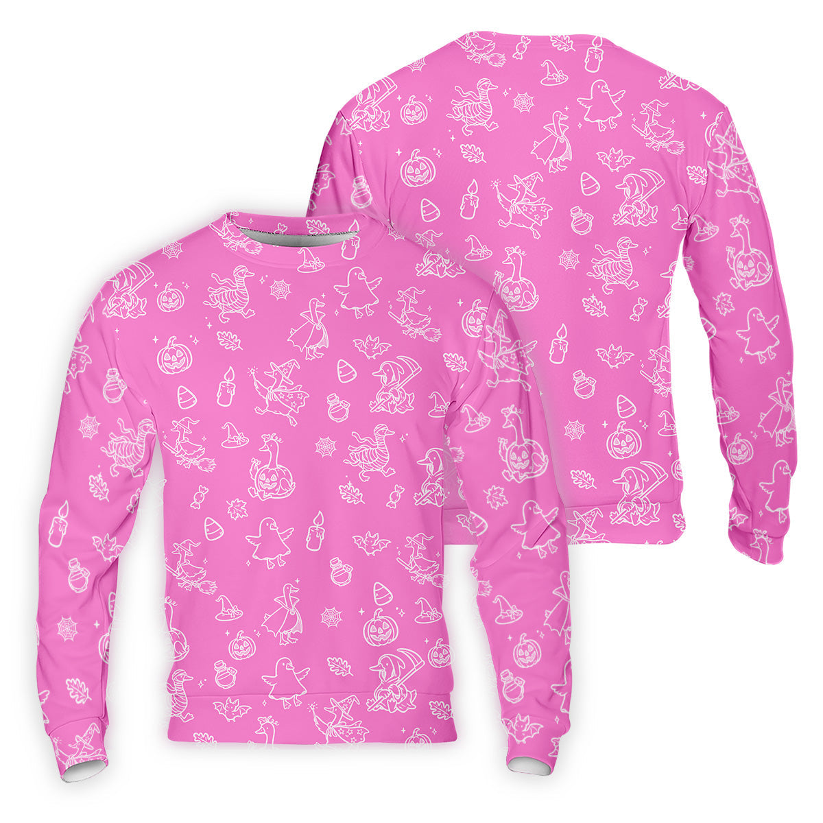Goose Halloween, Doodle Pattern, Pink Golf Shirt, Mens Funny Golf Shirts, Long Sleeve Golf Shirts, Men Golf Polo
