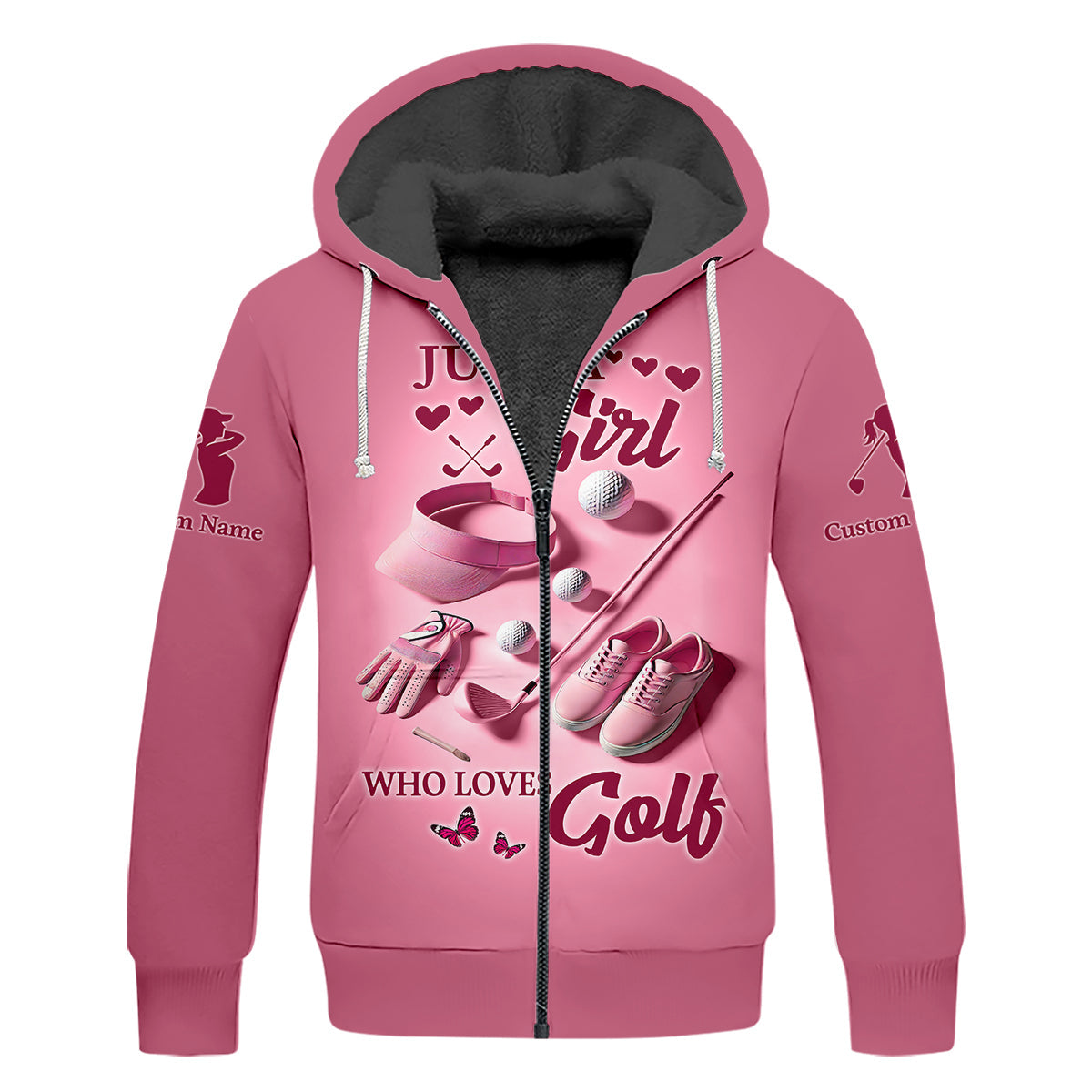 Just A Girl Who Loves Golf Womens Golf Polo Shirt, Womens Golf Gifts