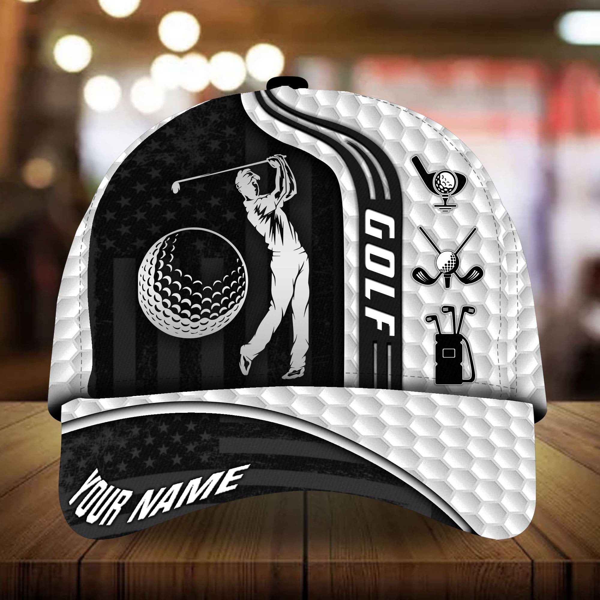 Customize Golf Cap, Personalized 3D Printed Hat, Perfect Present For Golfers