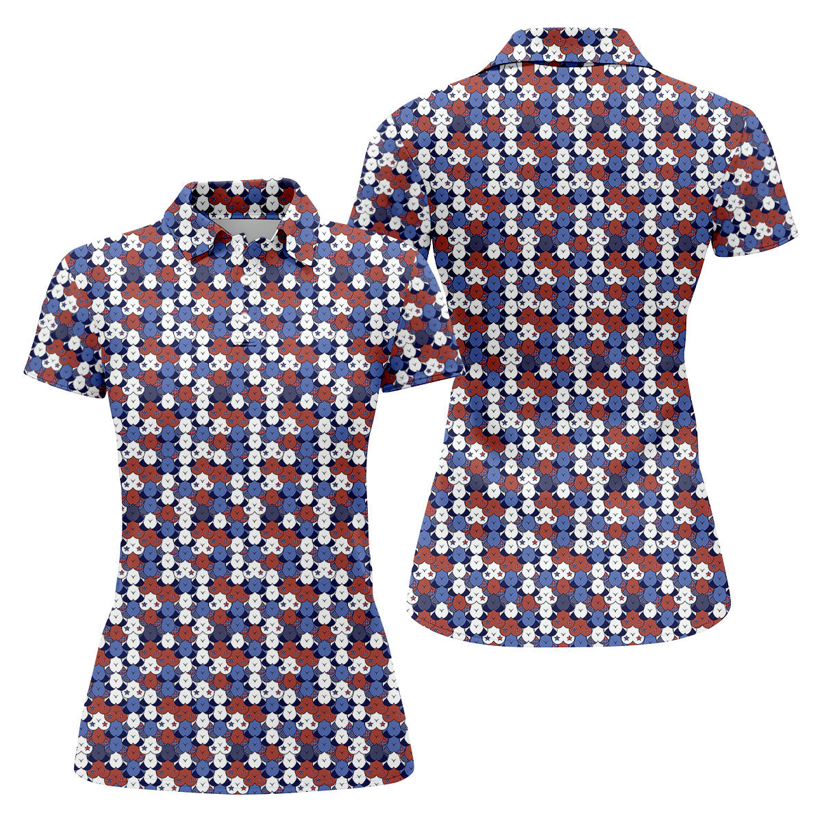 Funny Boobs Golf Polo Shirt, Funny American Golf Shirt, Matching Golf Shirt, Couple Golf Shirt
