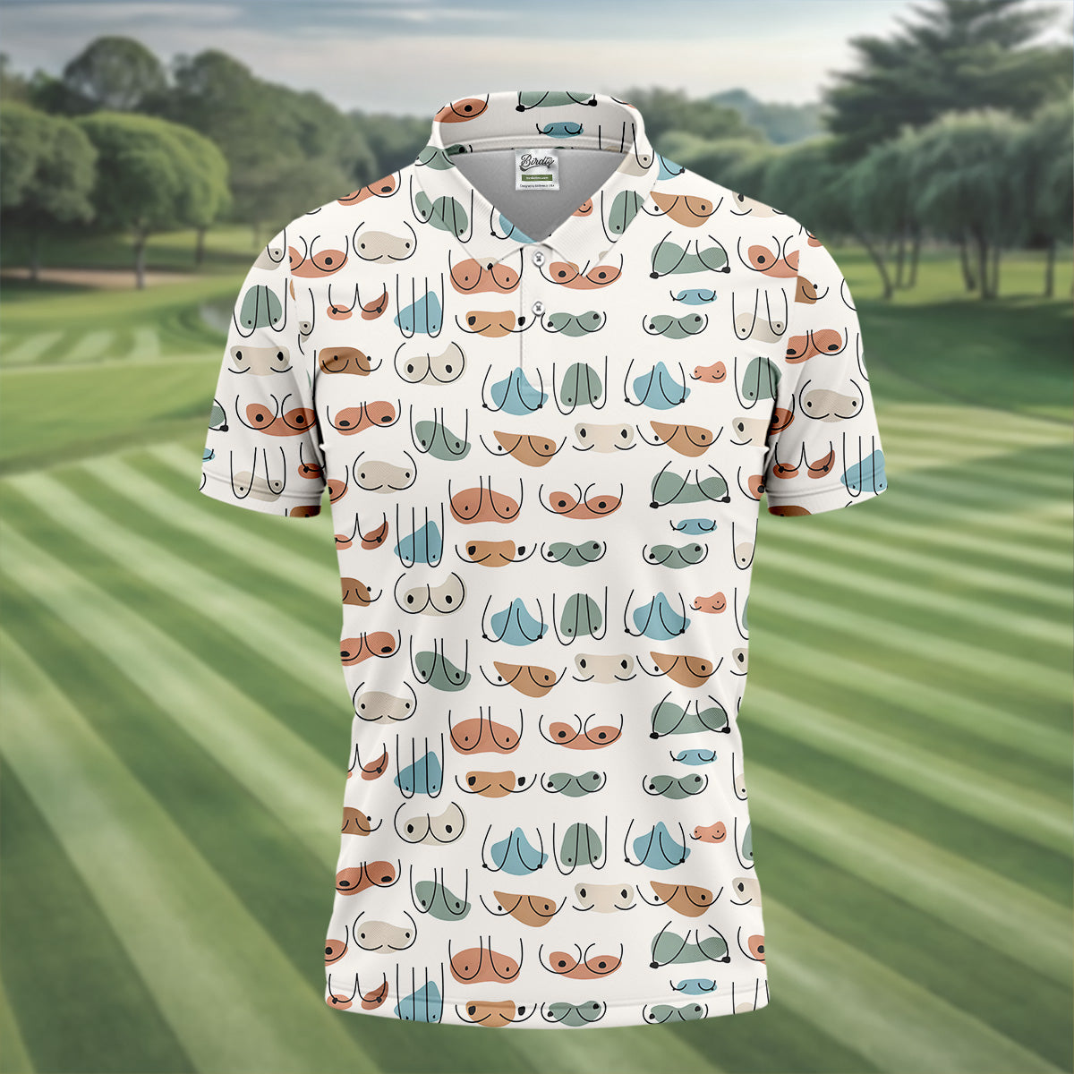 Boob Golf Shirt, Fun Golf Shirt, Golf T-Shirts Funny, Matching Golf Shirts, Golf Shirts For Men