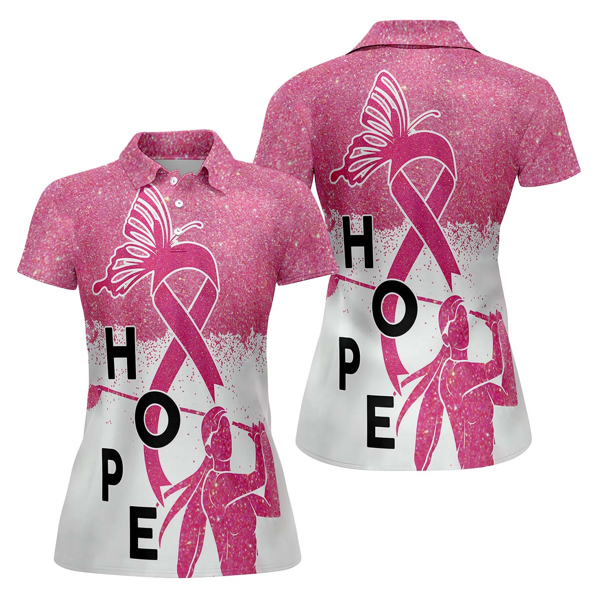 HOPE Golf Polo Shirt, Golfing Apparel, Womens Golf Gifts