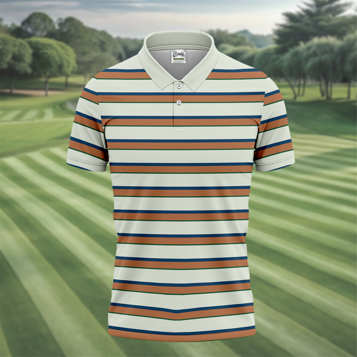 Striped Golf Polo, Golf Tops For Men, Mens Golf Polo Shirts, Cool Golf Gifts, Long Sleeve Polo, Golfing Apparel