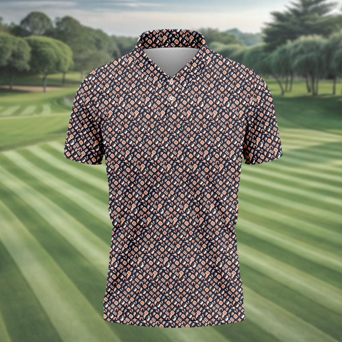 Sushi Men's Golf Polo Shirt, Funny Golf Shirt, Dad Golf Gift