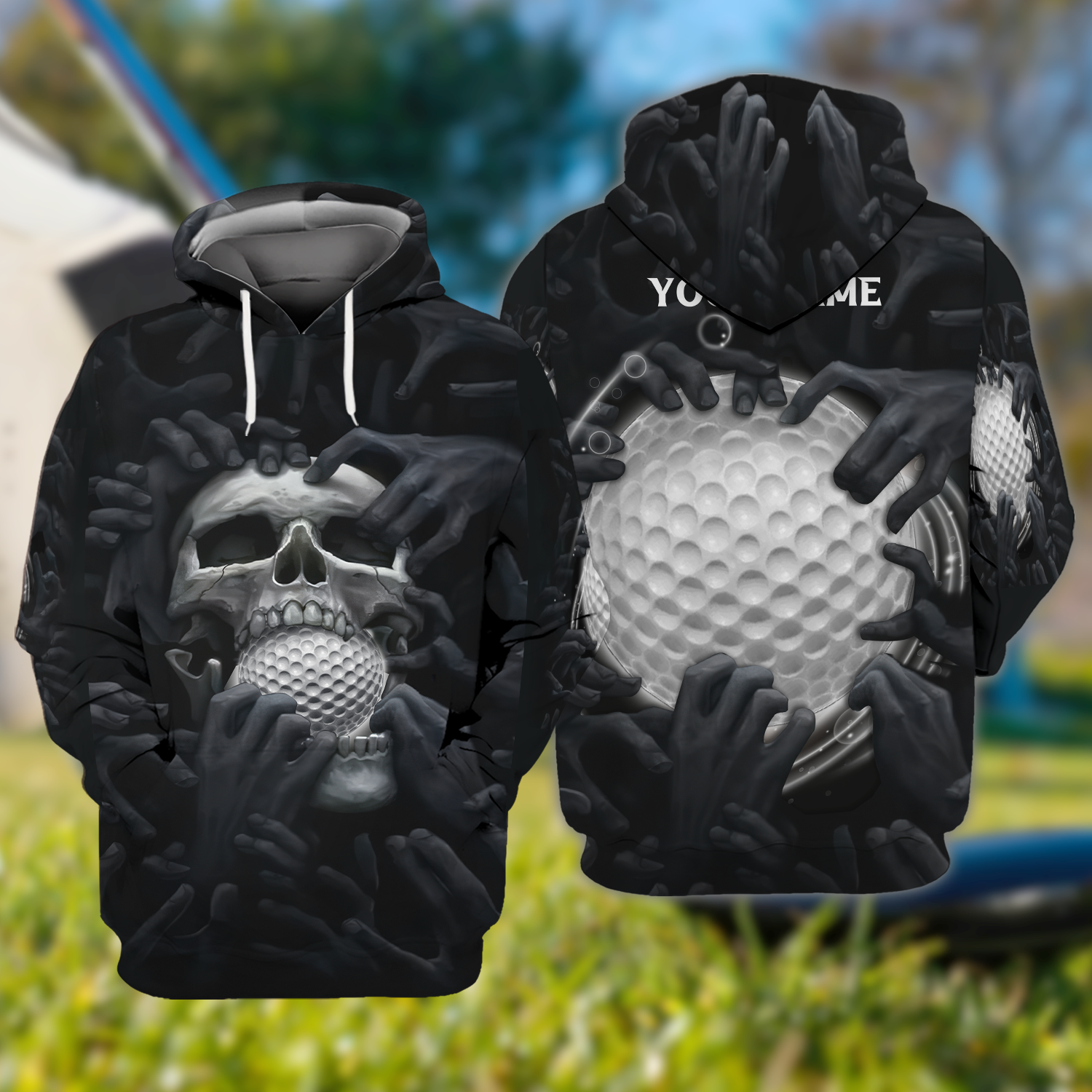 Skull Custom 3D Shirt, Gift For Golfers, Golf Gift For Men