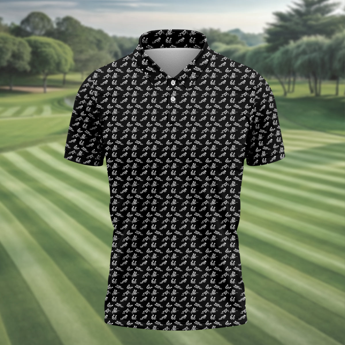 Funny Golf Polo Shirt, Dad Golf Shirt, Christmas Golf Gift
