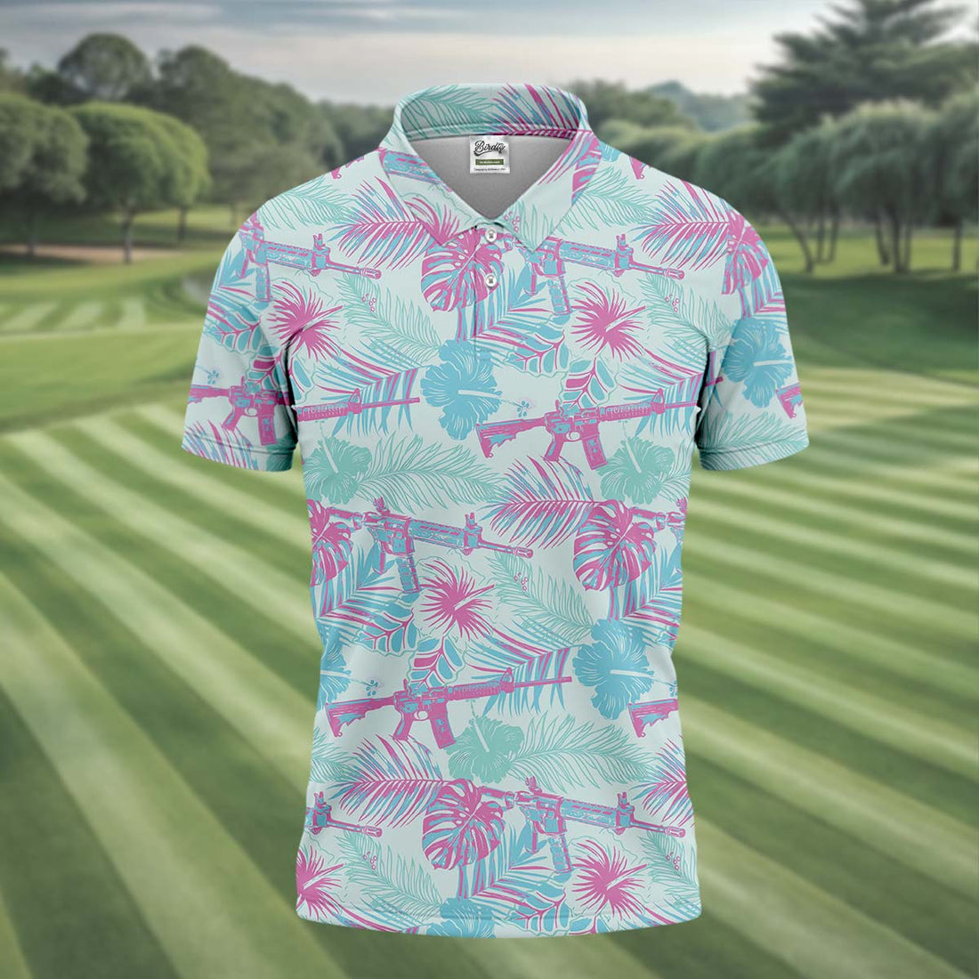 Funny Army Golf Polo Shirt, Golfing Apparel, Mens Golf Gift, Funny Golf Polos