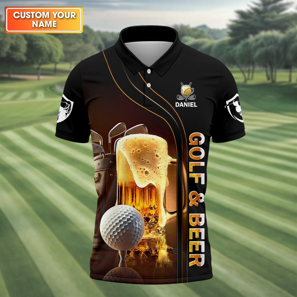 Golf And Beer Custom Golf Hoodie Shirt, Funny Golf Shirt, Gift For Golfers
