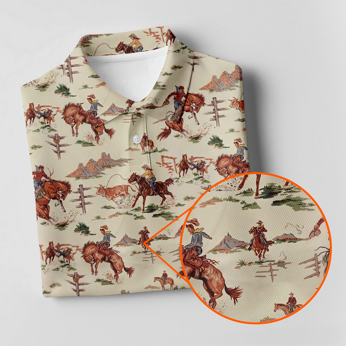 The Way Of The West Western Golf Shirt, Women's Long Sleeve Golf Shirts, Ladies Golf Shirts