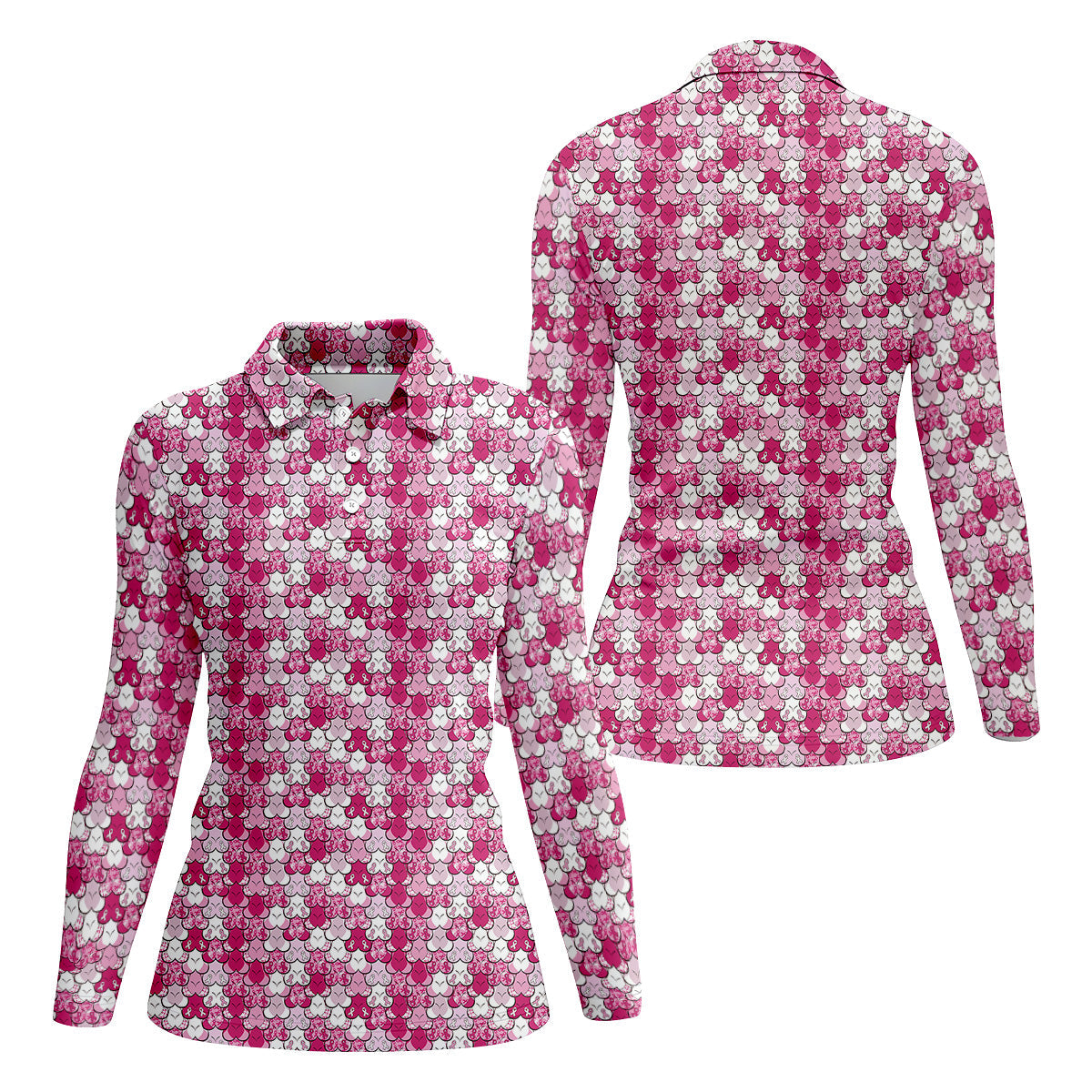 Funny Boobs Womens Golf Shirt, Breast Cancer Awareness Shirt, Pink Golf Shirt, Ladies Golf Shirt