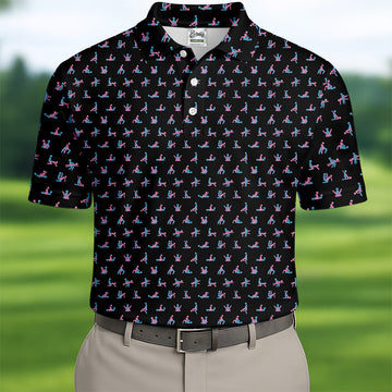 Funny Stick Figure Golf Shirt, Funny Position Couple Golf Shirt, Matching Golf Shirt, His And Hers Golf Shirts