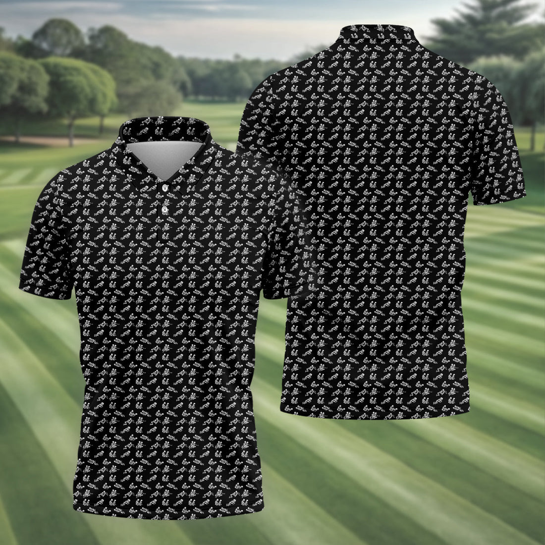 Funny Golf Polo Shirt, Dad Golf Shirt, Christmas Golf Gift
