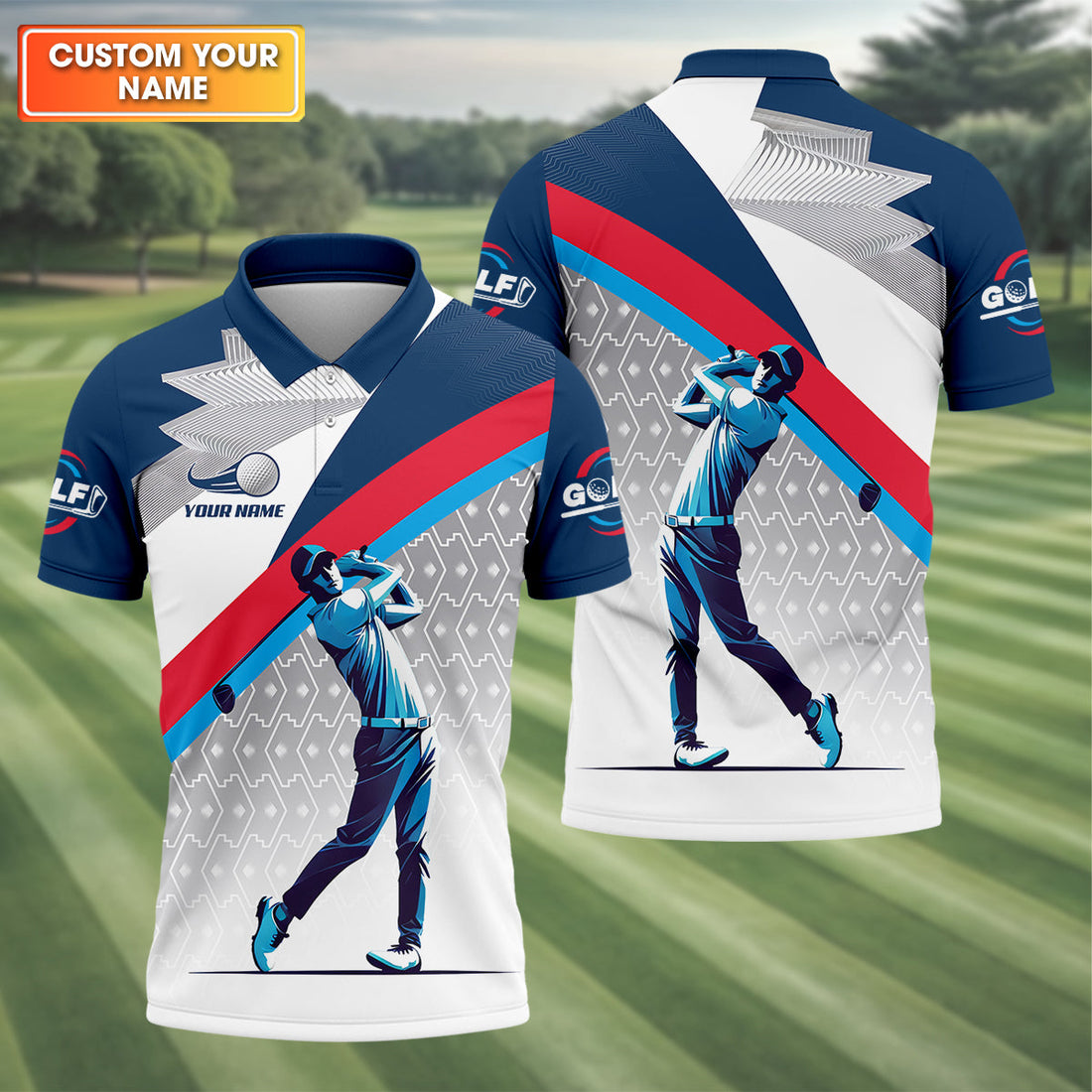 Swing Master Men's Golf Polo Shirt, Golfers Gift, Mens Golf Gift