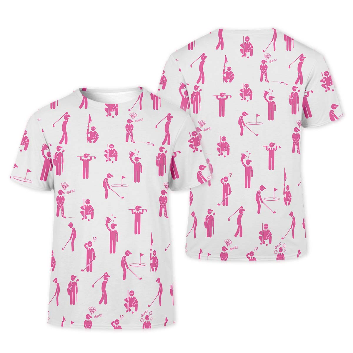 Pink Golf Polo Shirt, Golfing Apparel, Womens Golf Gifts