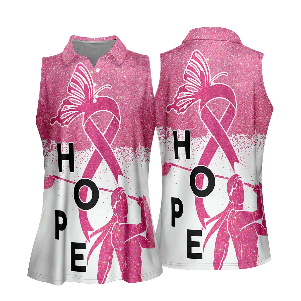HOPE Golf Polo Shirt, Golfing Apparel, Womens Golf Gifts