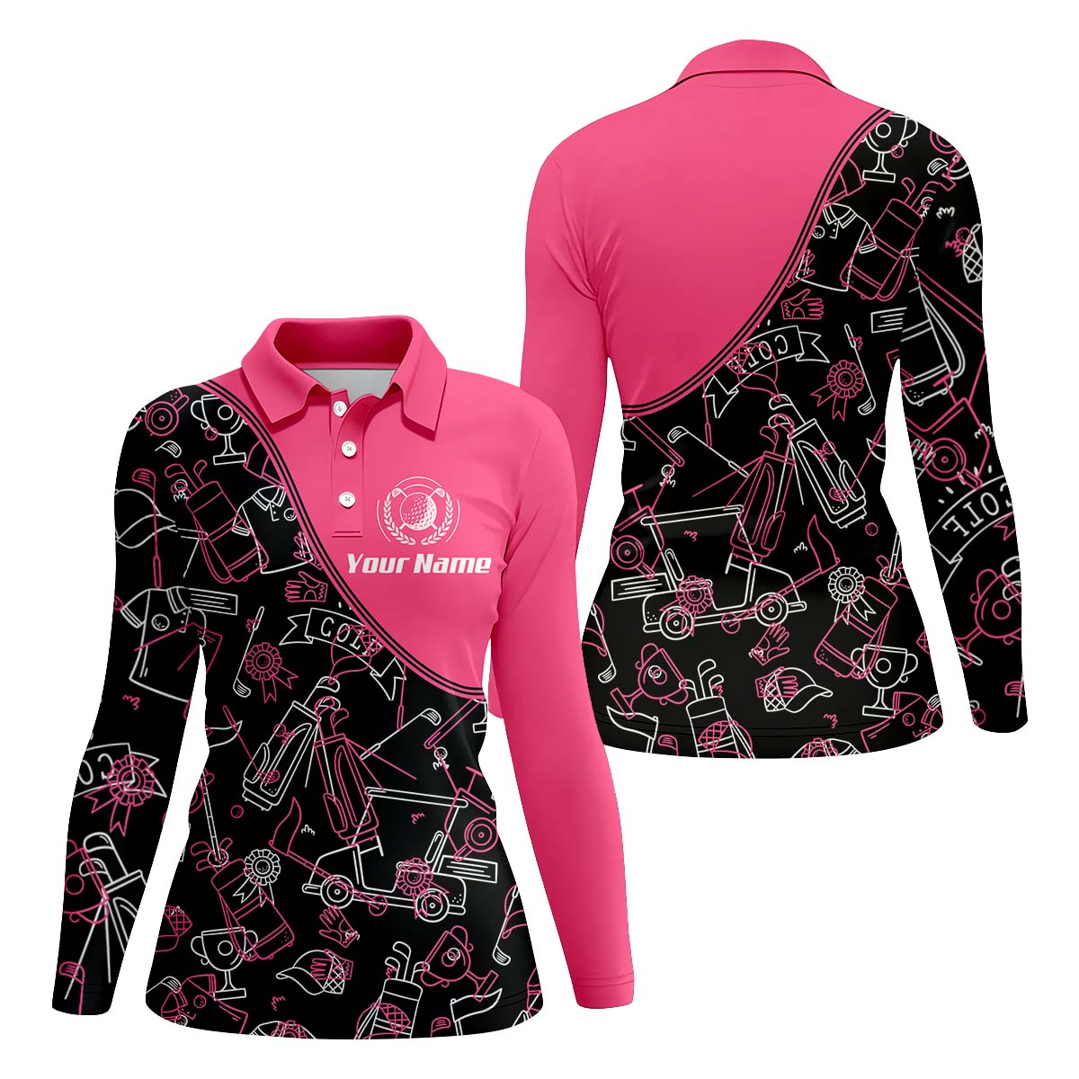 Custom Womens Golf Polo Shirt, Women's Golfing Clothes, Golfing Apparel, Womens Golf Gifts