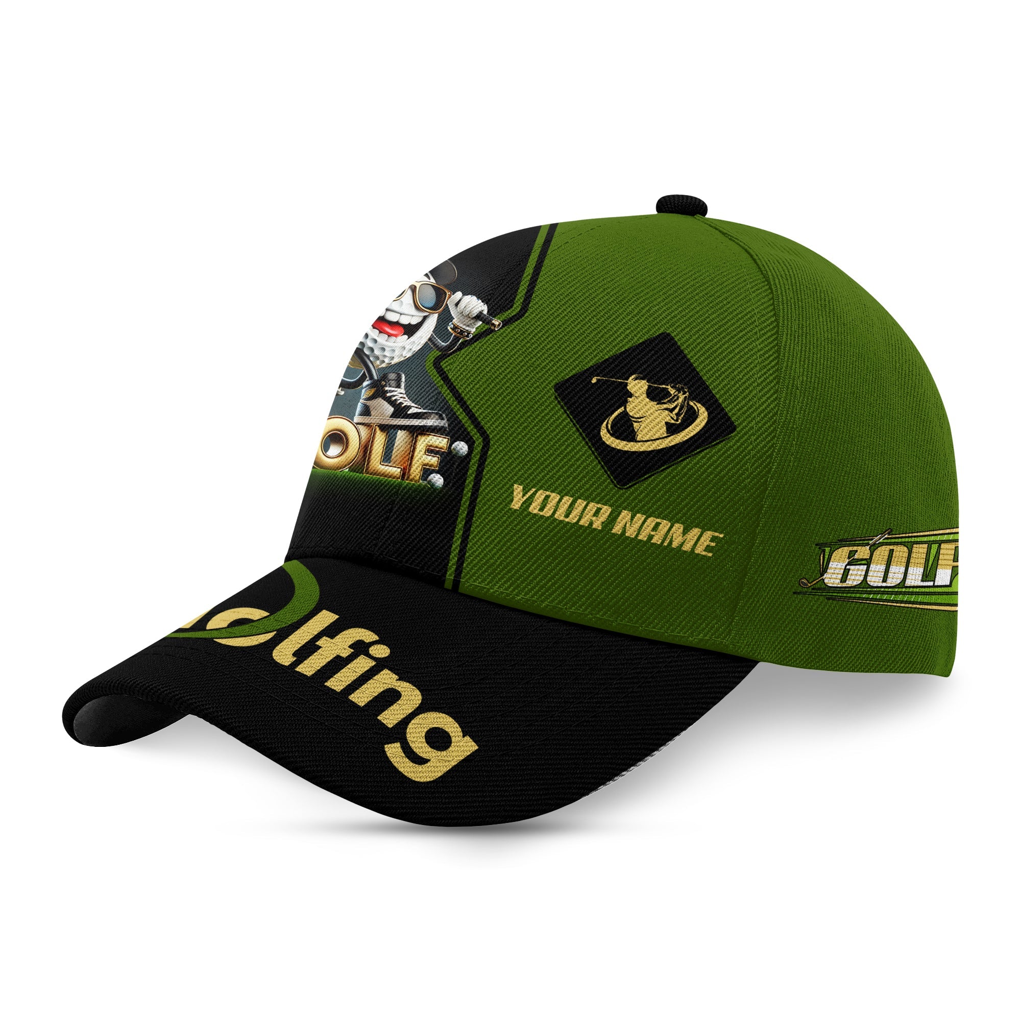 Golf Swing Personalized Golf Cap, Funny Golf Cap, Gift For Dad, Golf Gift For Men