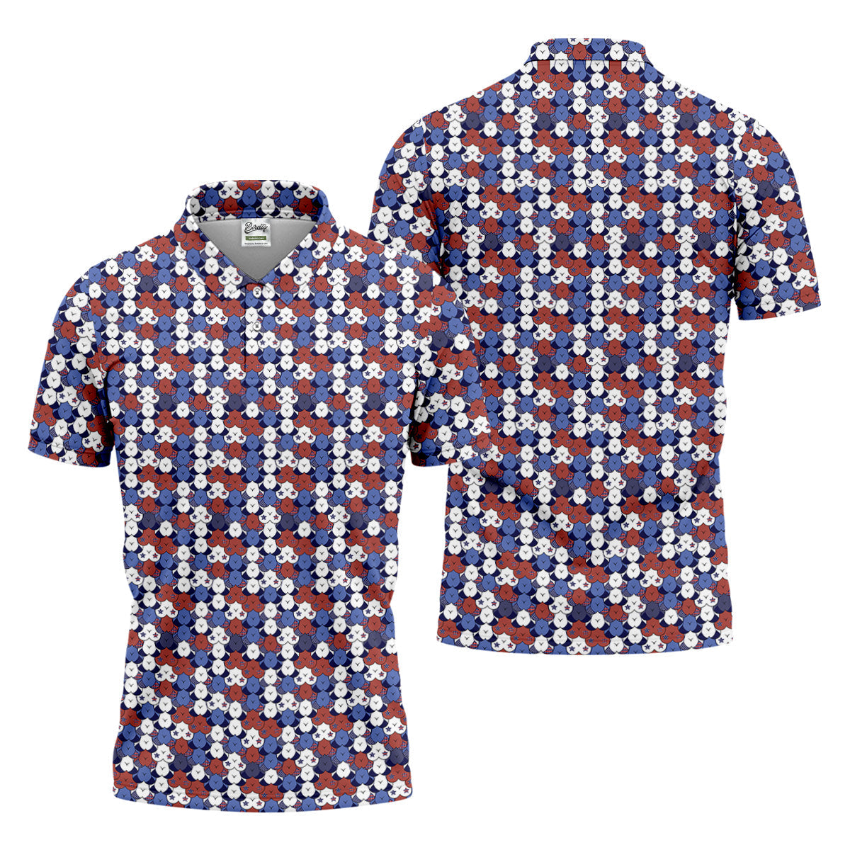 Funny Boobs Golf Polo Shirt, Funny American Golf Shirt, Matching Golf Shirt, Couple Golf Shirt