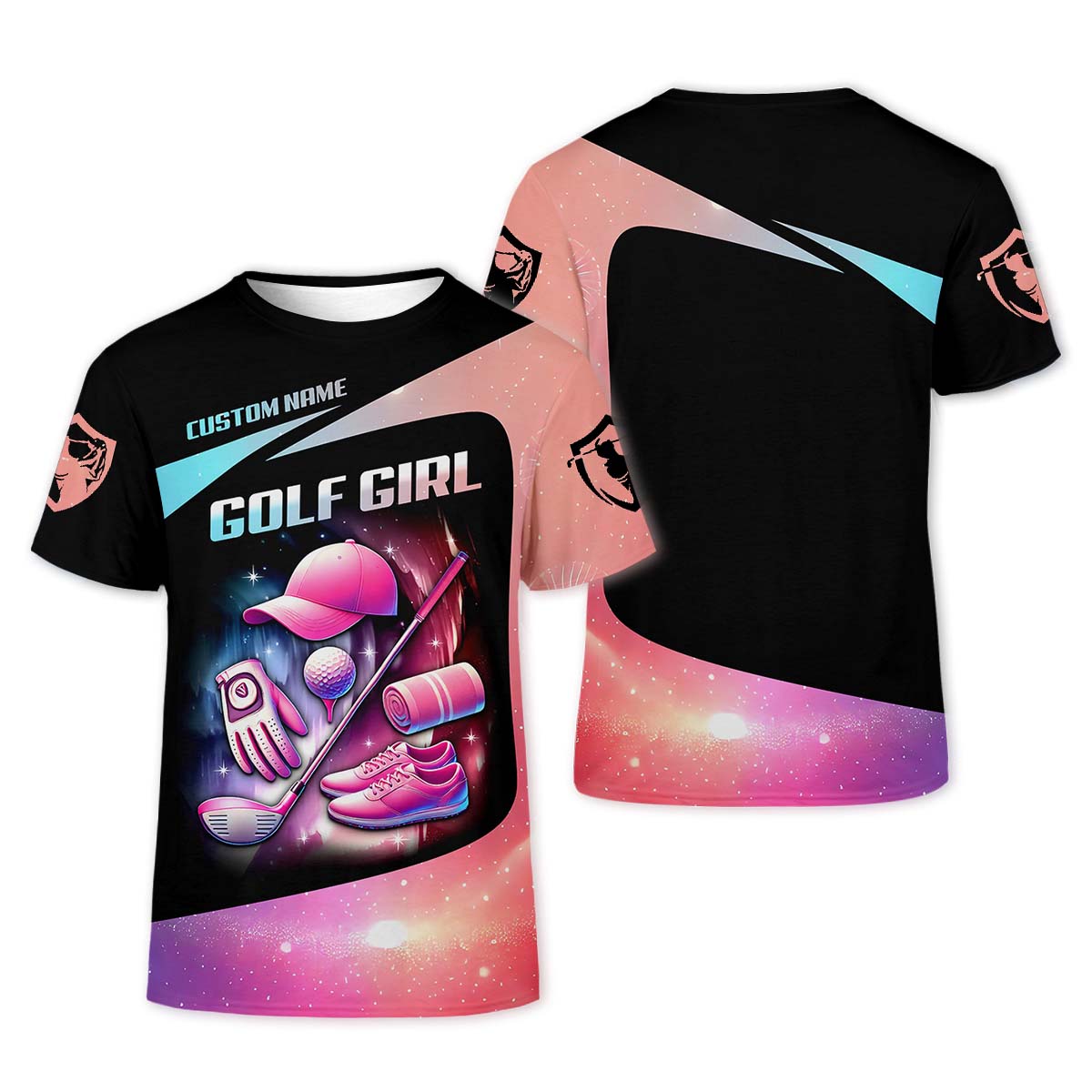 Golf Girl Custom Womens Golf Polo Shirt, Golfing Apparel, Gift For Golfers