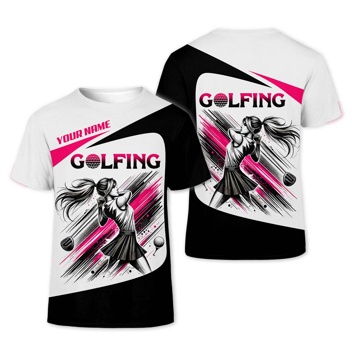 Custom Womens Golf Polo Shirt, Golfing Apparel, Womens Golf Gifts