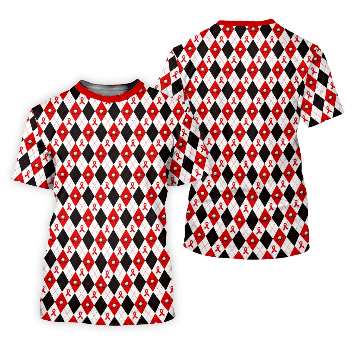 Blood Cancer Men's Polo Shirt, Blood Cancer Awareness Shirt, Men Golf Shirt, Golf Gift For Men
