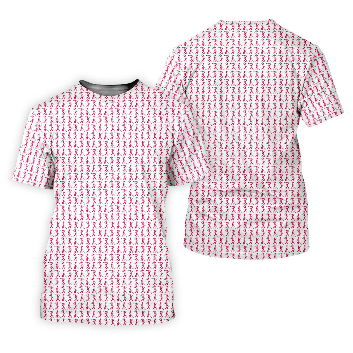 Funny Stick Breast Cancer Golf Shirt, Breast Cancer Support Shirts, Funny Men Golf Polo Shirt
