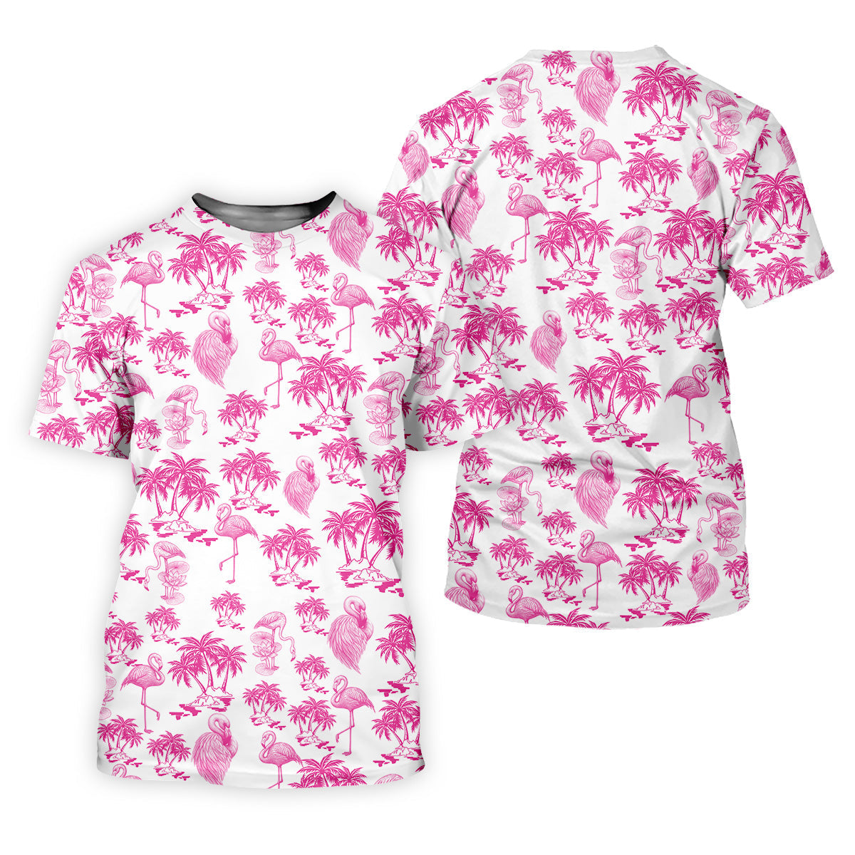 Funny Flamingo Coconut Men Polo Shirt, Fun Golf Polos For Men, Golf Shirts, Dad Golf Gift, Polo Golf