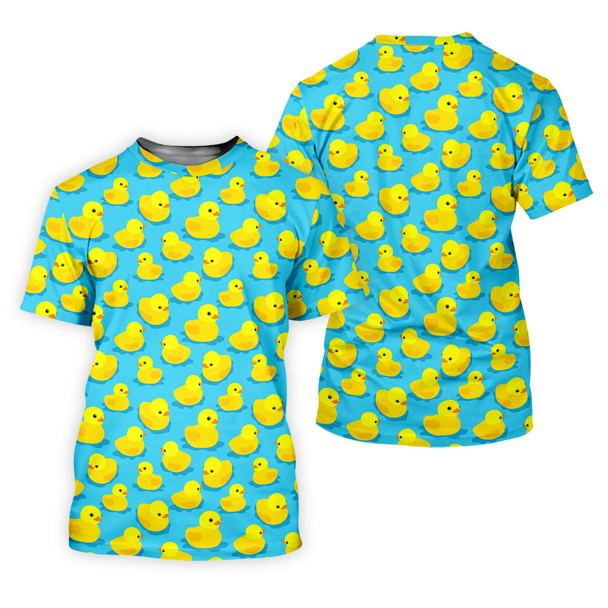 Funny Yellow Duck Men's Golf Polo Shirt, Fun Golf Polo Shirt, Men Fun Golf Shirts, Golf Gift For Him