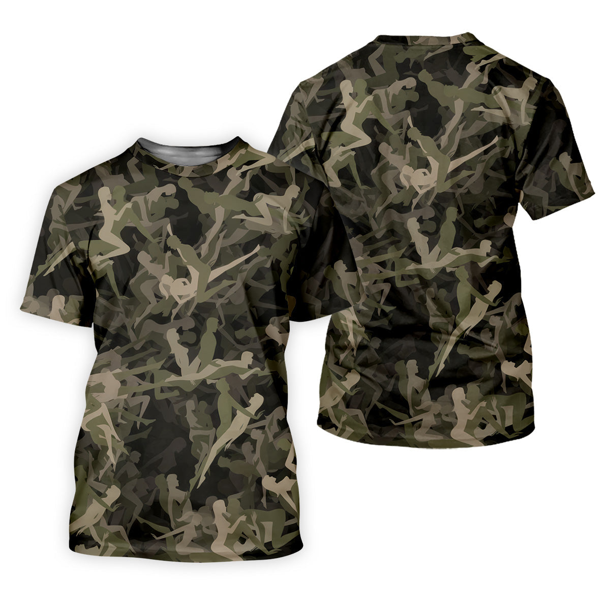 Funny Sex Positions Stick Figure Camo Golf Tops For Men, Unique Gift For Golfer, Men's Golf Polo