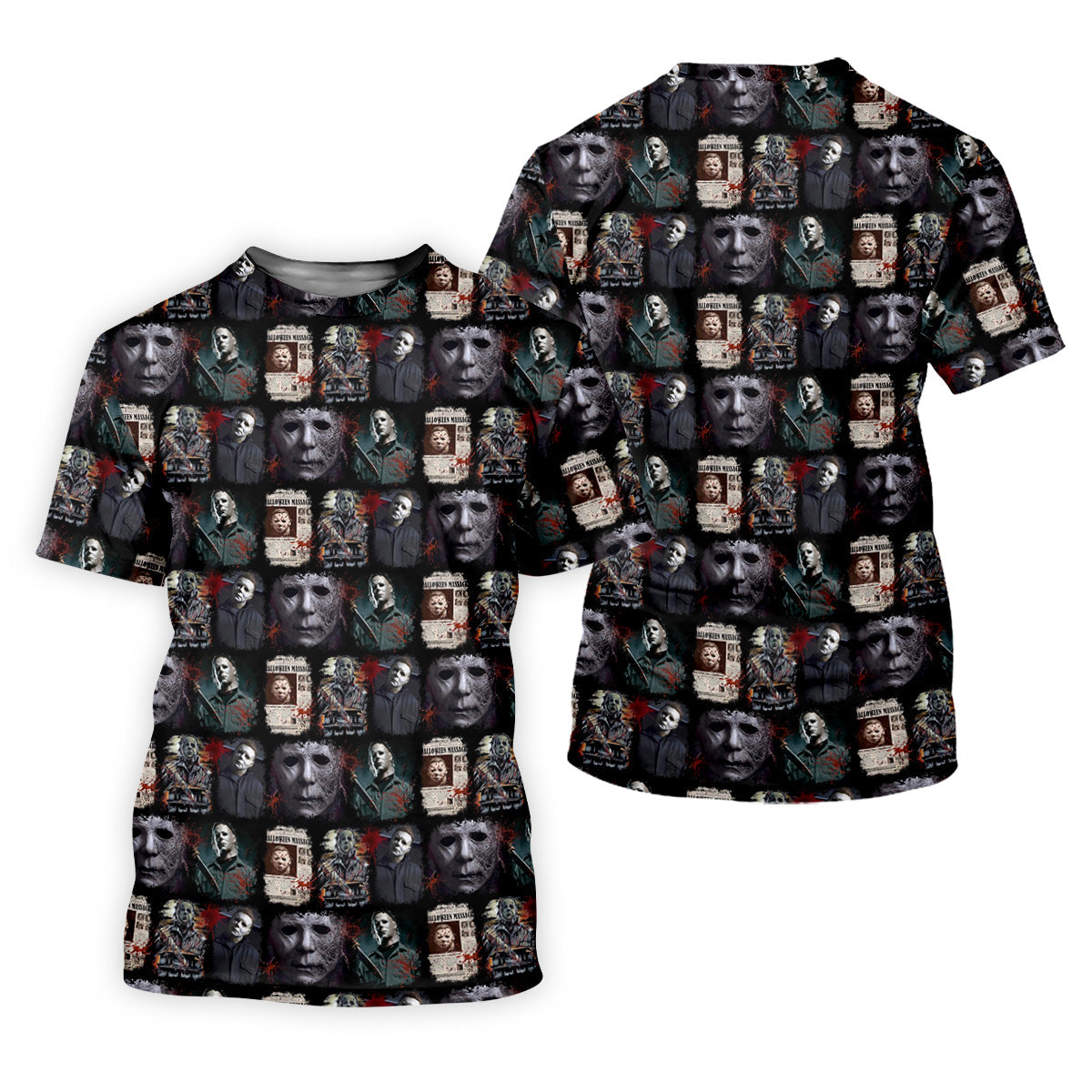Michael Myers Halloween Fun Men's Golf Polos, Classic Horror Characters Men Polo, Horror Movie Shirt